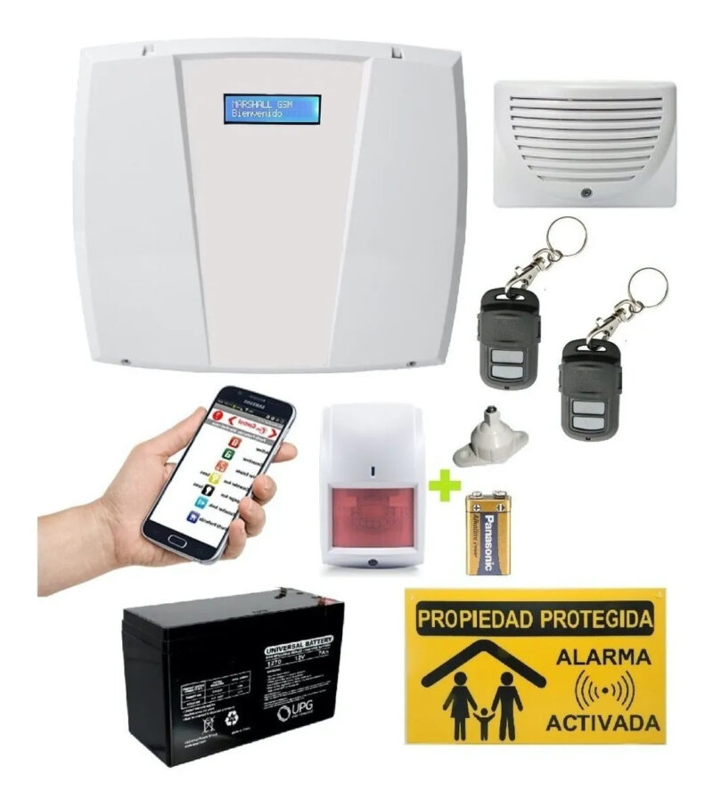 Alarma Marshall 3gsm Inalámbrica Seguridad Manejo Desde App