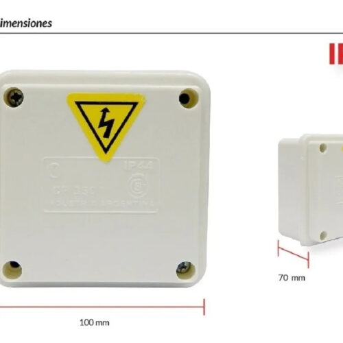 Caja Estanca De Pase P/exterior Intemperie Cctv Alarmas Sec