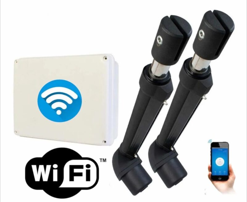 Kit Motic Domo Batiente Doble Unico Control Wifi Instalado!!