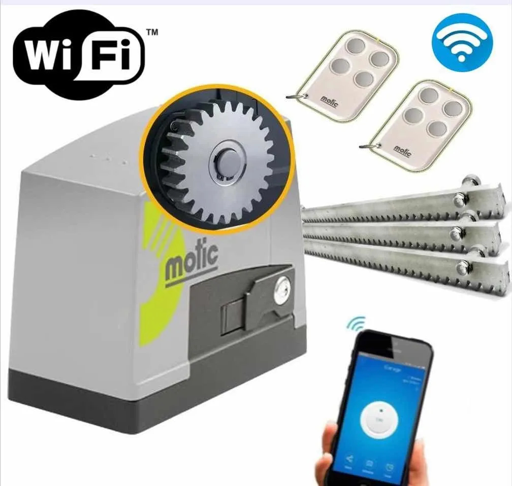 Kit Motic Rápido 600kg Compact Q7 Wifi P/portón Corredizo !